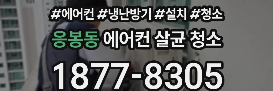 응봉동 에어컨 살균 청소