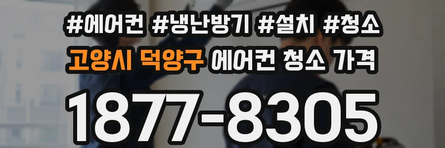 고양시 덕양구 에어컨 청소 가격