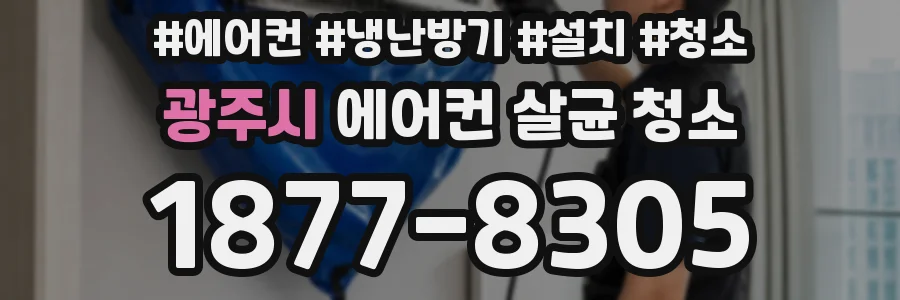 광주시 에어컨 살균 청소