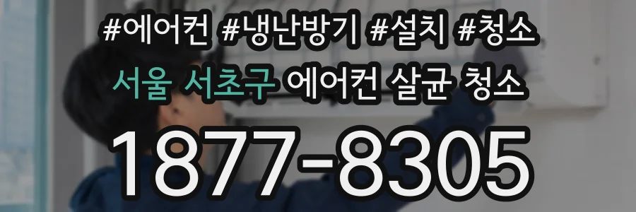 서울 서초구 에어컨 살균 청소