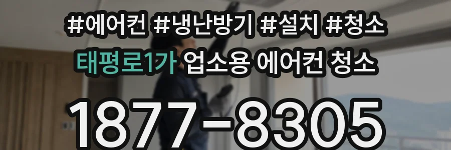 태평로1가 업소용 에어컨 청소