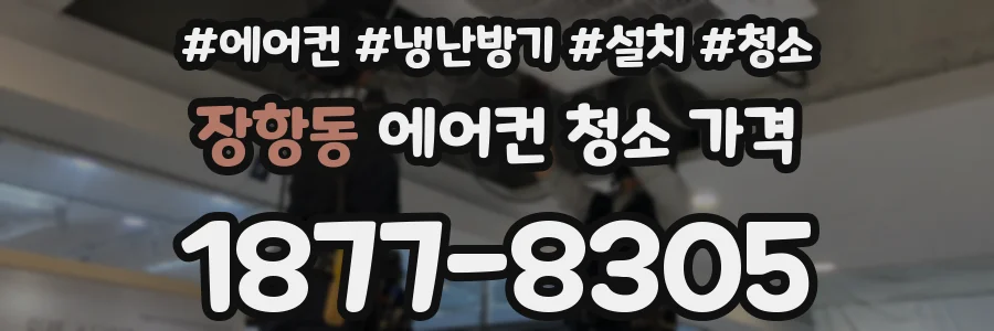 장항동 에어컨 청소 가격
