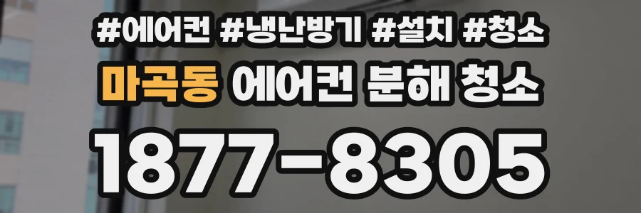 마곡동 에어컨 분해 청소
