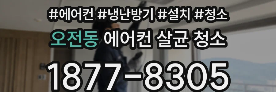 오전동 에어컨 살균 청소