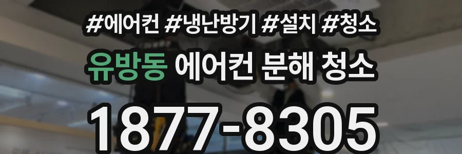 유방동 에어컨 분해 청소