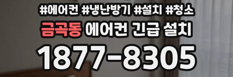 금곡동 에어컨 긴급 설치