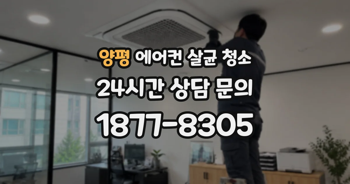 양평 에어컨 살균 청소