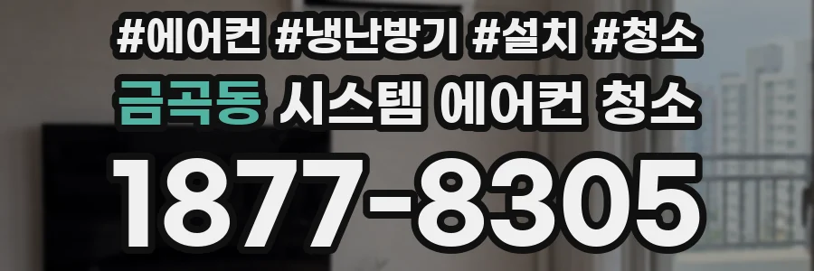 금곡동 시스템 에어컨 청소