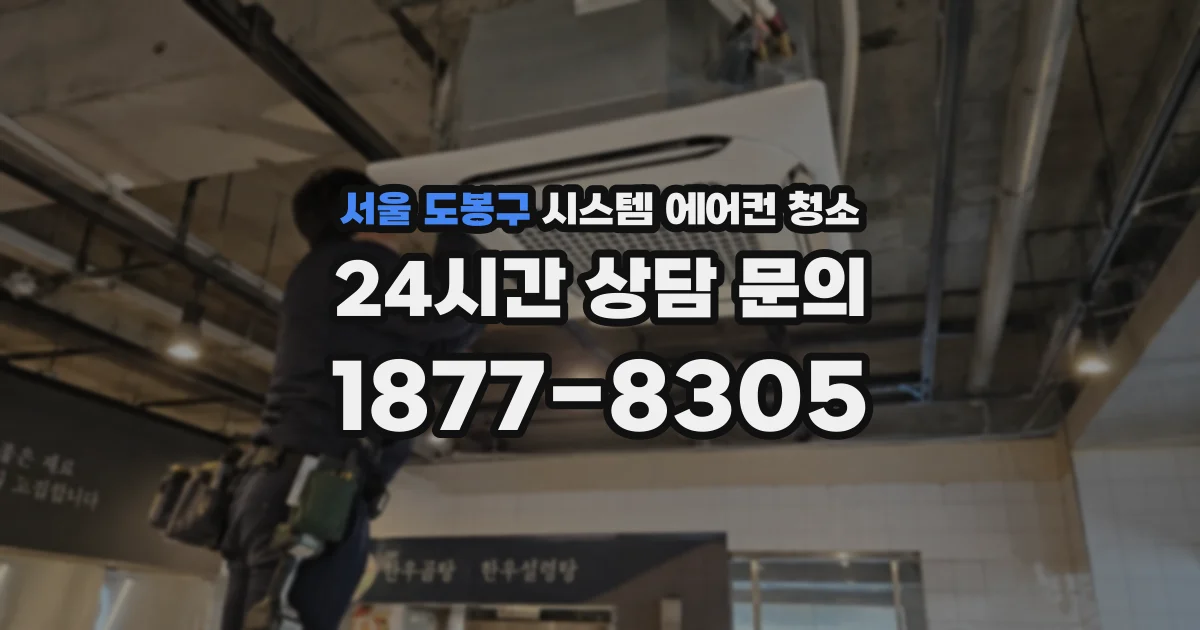 서울 도봉구 시스템 에어컨 청소