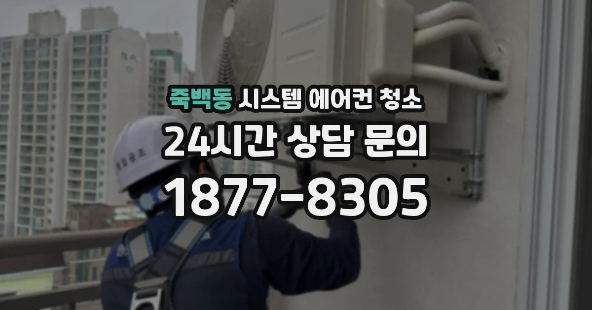 죽백동 시스템 에어컨 청소