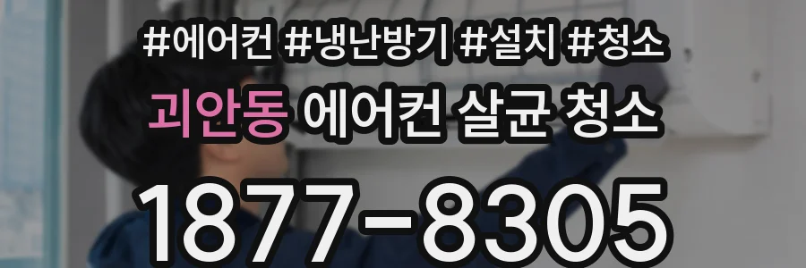괴안동 에어컨 살균 청소