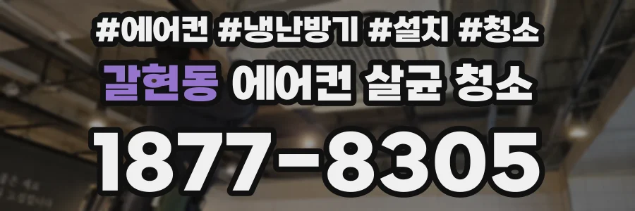 갈현동 에어컨 살균 청소