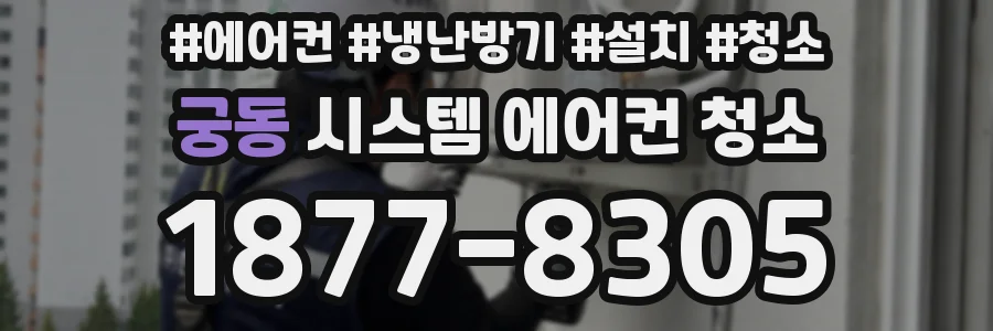 궁동 시스템 에어컨 청소