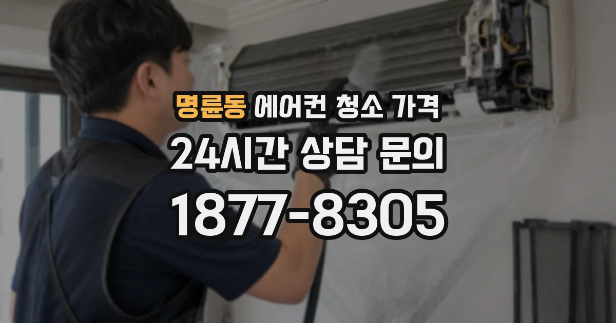 명륜동 에어컨 청소 가격