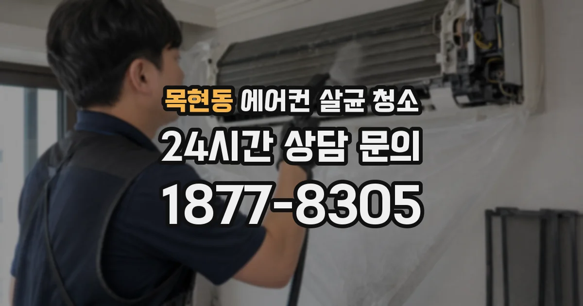 목현동 에어컨 살균 청소
