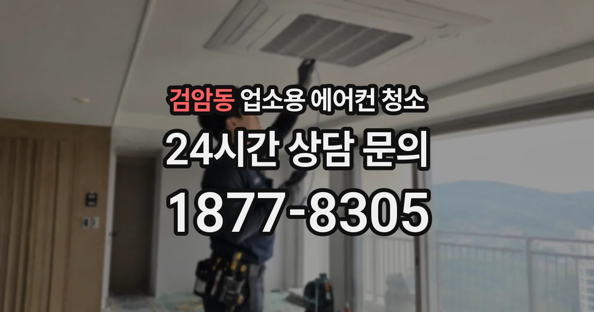 검암동 업소용 에어컨 청소