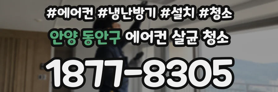 안양 동안구 에어컨 살균 청소