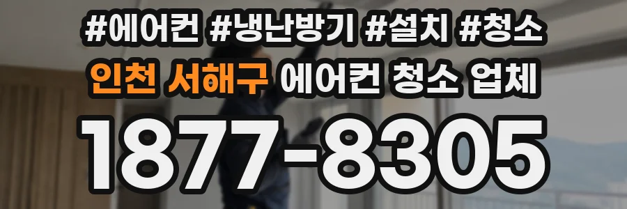 인천 서해구 에어컨 청소 업체