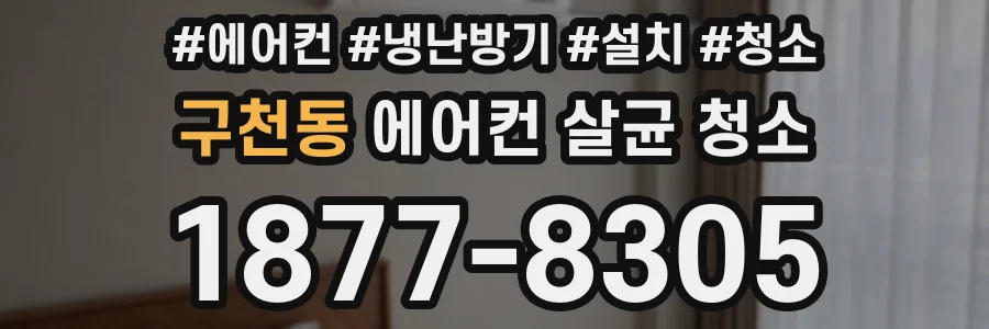 구천동 에어컨 살균 청소