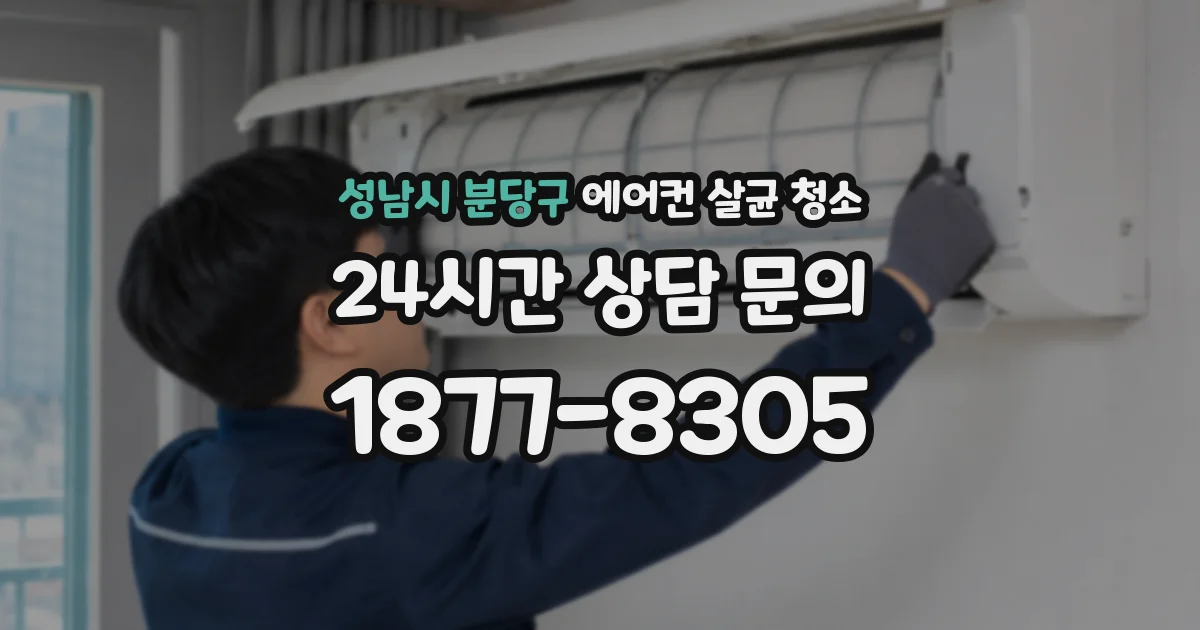 성남시 분당구 에어컨 살균 청소