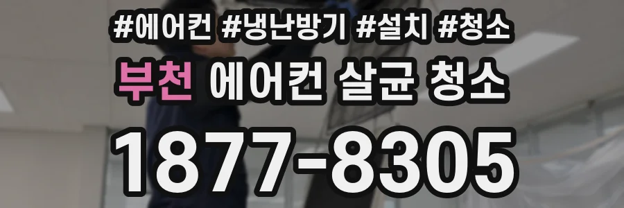 부천 에어컨 살균 청소