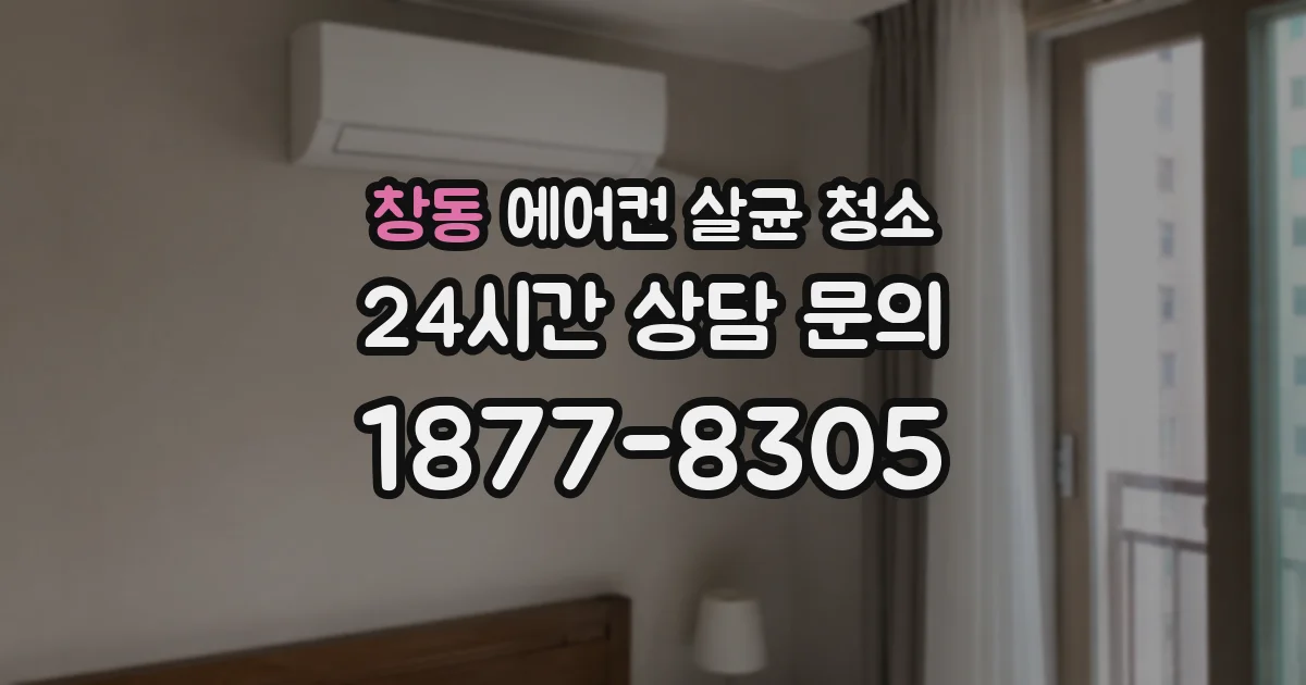 창동 에어컨 살균 청소