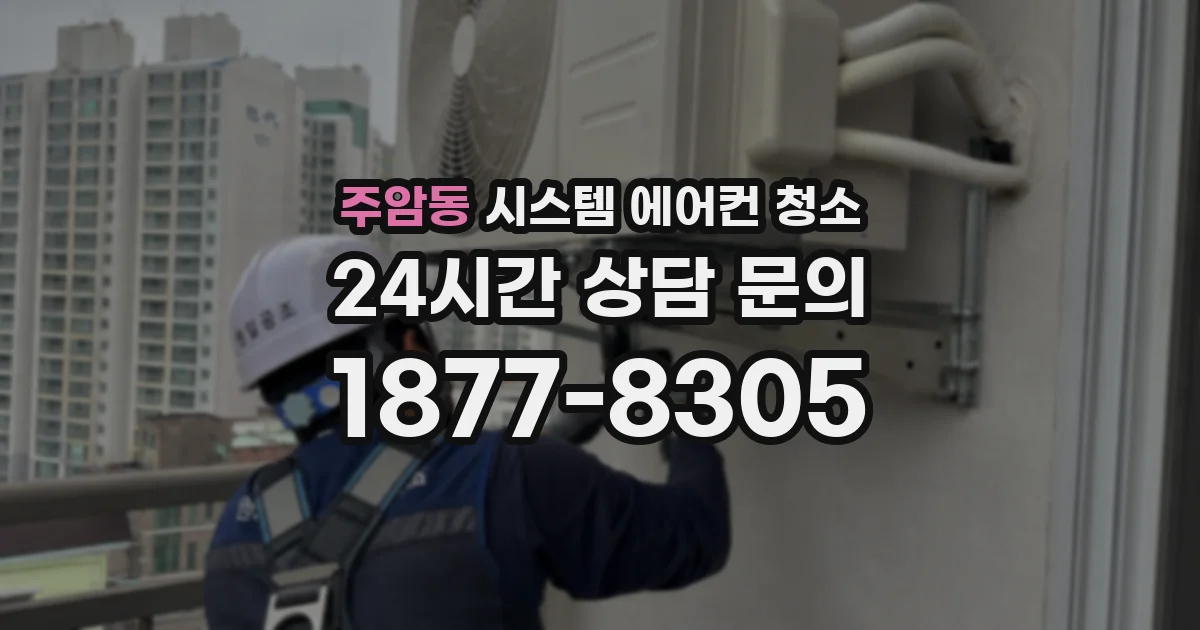 주암동 시스템 에어컨 청소