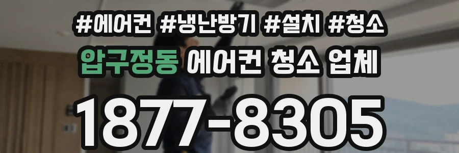 압구정동 에어컨 청소 업체