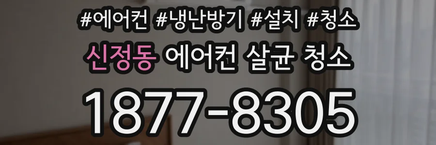 신정동 에어컨 살균 청소