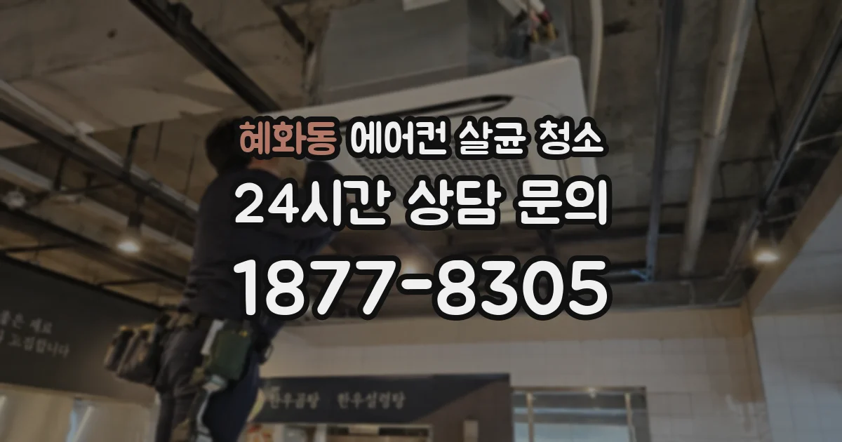 혜화동 에어컨 살균 청소