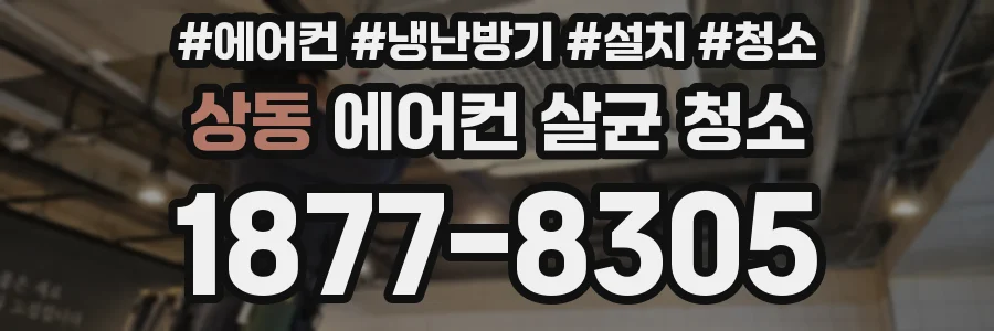 상동 에어컨 살균 청소