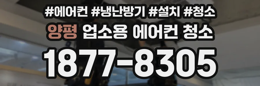 양평 업소용 에어컨 청소