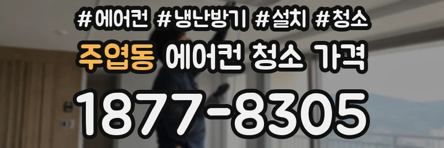 주엽동 에어컨 청소 가격