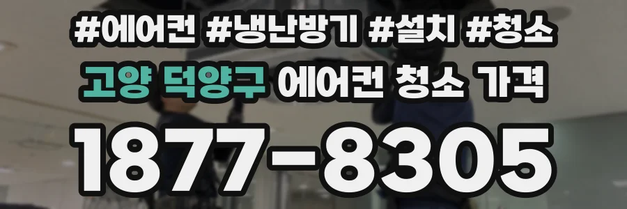 고양 덕양구 에어컨 청소 가격