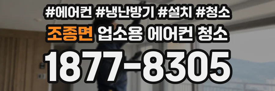 조종면 업소용 에어컨 청소