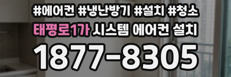 태평로1가 시스템 에어컨 설치