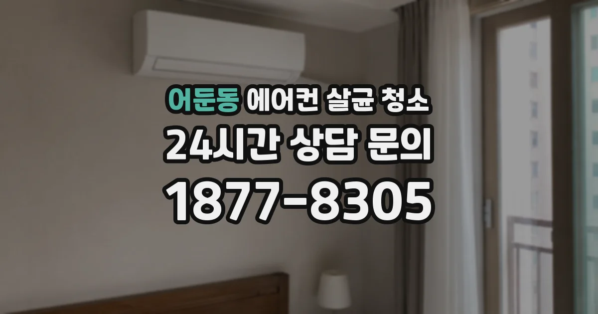 어둔동 에어컨 살균 청소
