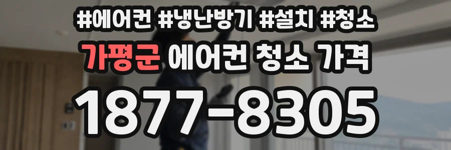 가평군 에어컨 청소 가격