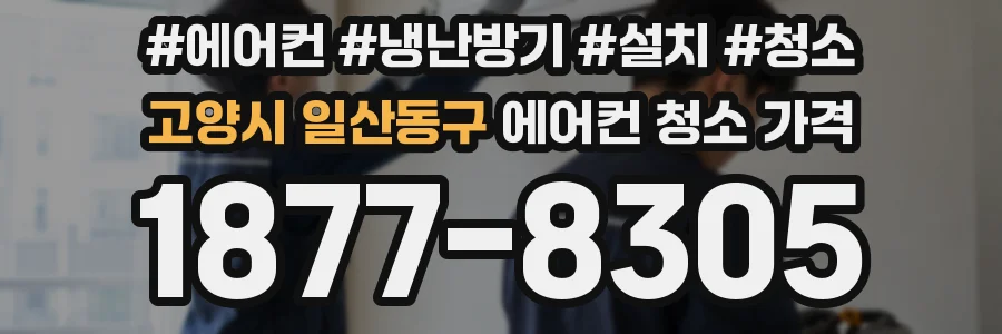 고양시 일산동구 에어컨 청소 가격