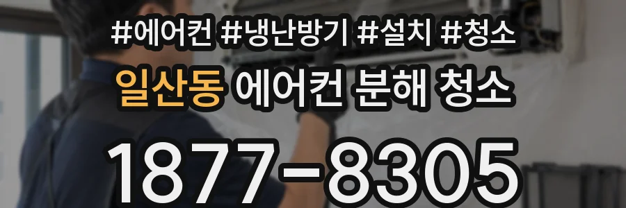 일산동 에어컨 분해 청소