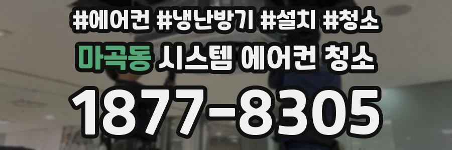 마곡동 시스템 에어컨 청소