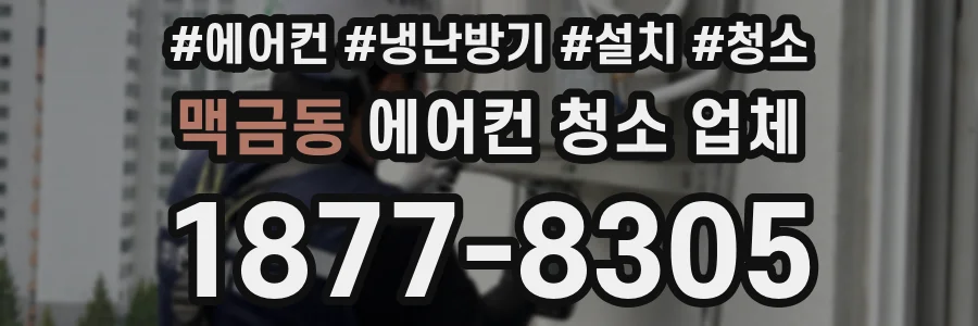 맥금동 에어컨 청소 업체