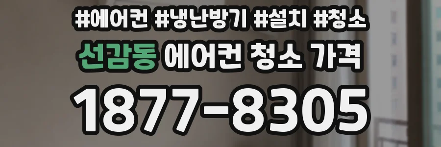 선감동 에어컨 청소 가격