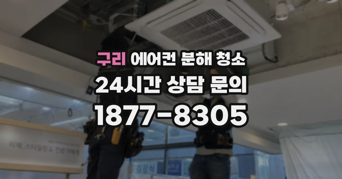 구리 에어컨 분해 청소