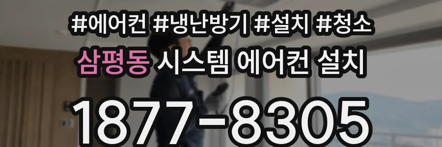 삼평동 시스템 에어컨 설치
