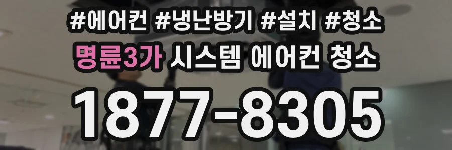 명륜3가 시스템 에어컨 청소