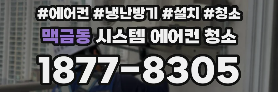 맥금동 시스템 에어컨 청소