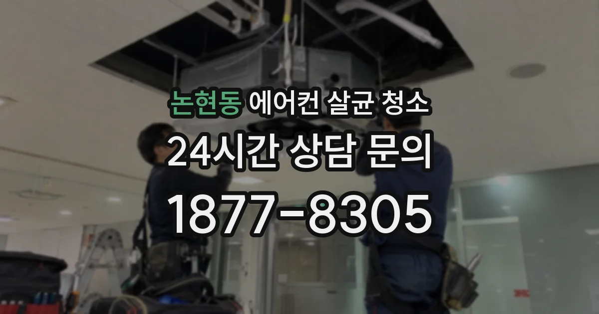 논현동 에어컨 살균 청소