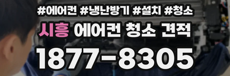 시흥 에어컨 청소 견적