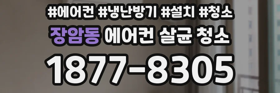 장암동 에어컨 살균 청소